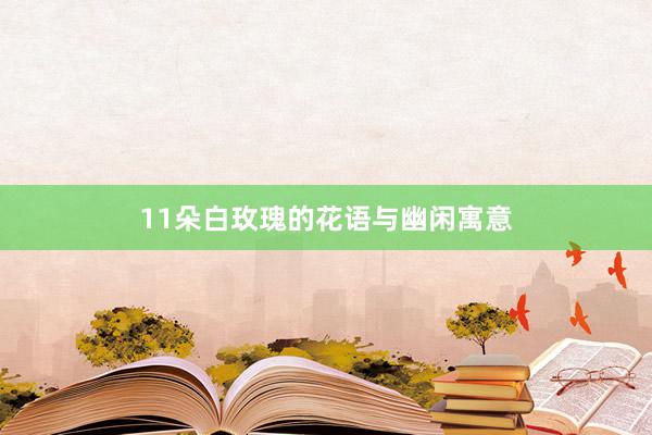 11朵白玫瑰的花语与幽闲寓意